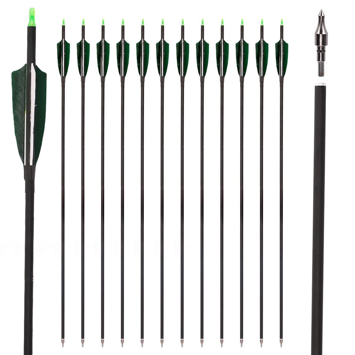 LWANO carbon arrow 30in flight demonstrates stable targeting for recurve and longbows.