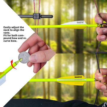 LWANO carbon arrows with 7.8mm diameter for stable flight during practice