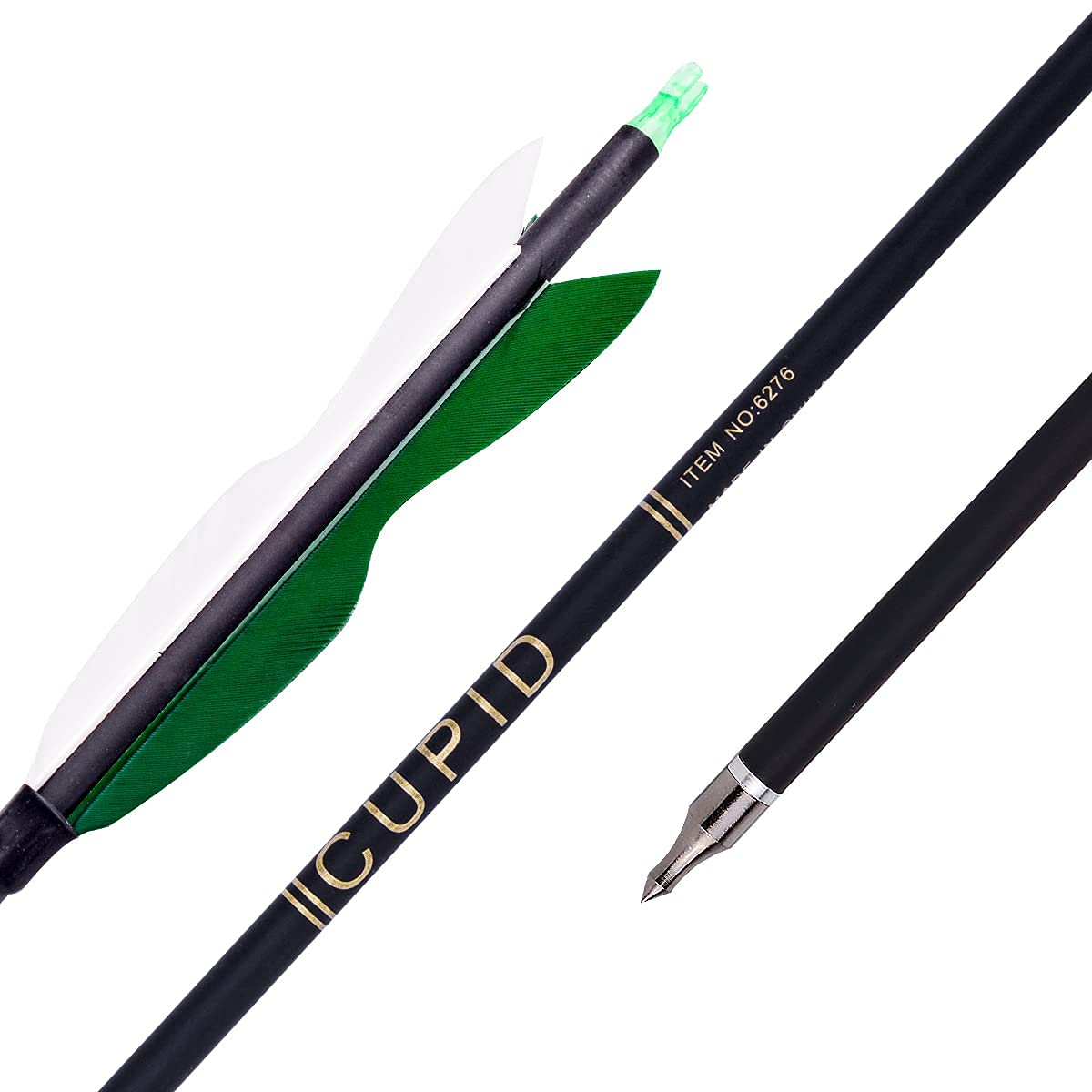 LWANO carbon arrows showing shaft diameter and cross-section details