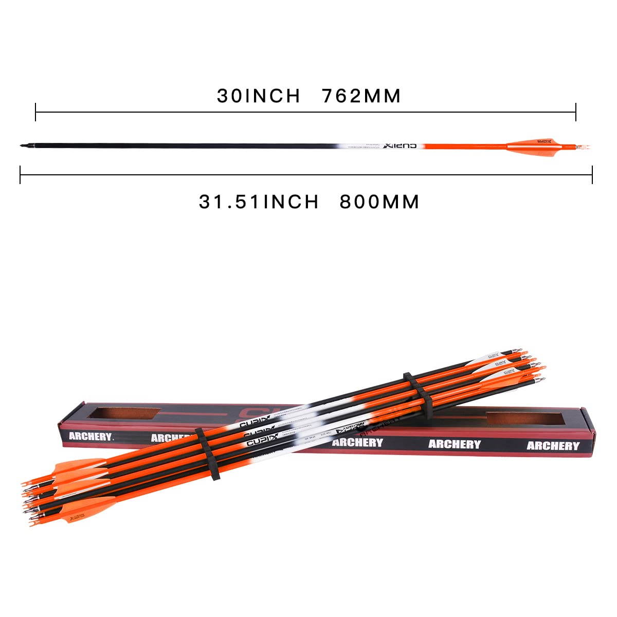 LWANO pack of 12 arrows ideal for frequent target practice