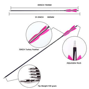 LWANO 12-arrow pack provides ready-to-use practice and hunting quiver kit.