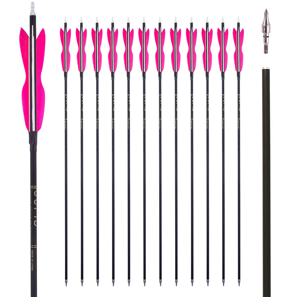 LWANO carbon arrow shaft 30 inch delivers consistent flight for practice.