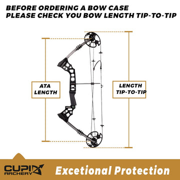 LWANO compound bow case with handle and strap options offer flexible carrying.