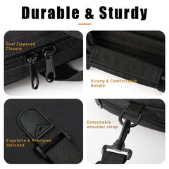 LWANO bow case side view highlighting easy-carry with backpack straps