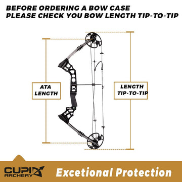 LWANO bow case size L fits 44-inch bows for longer setups