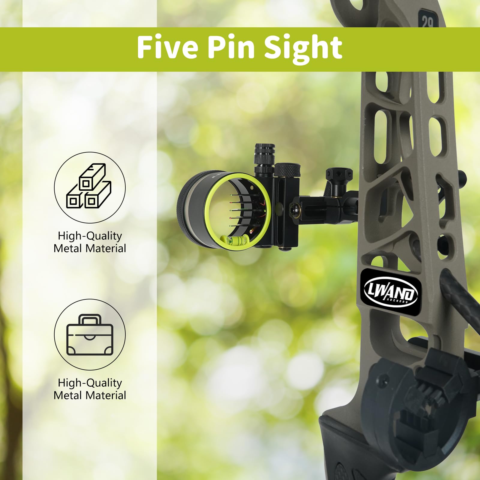 LWANO machined aluminum construction delivers durable, lightweight performance.
