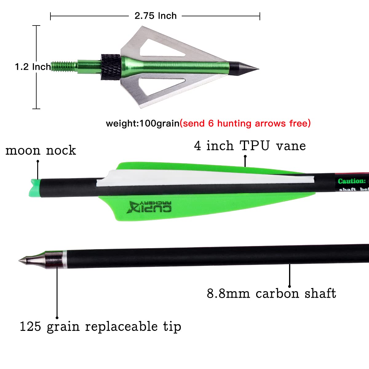 LWANO moon nocks aid reliable resets and precise shooting alignment.