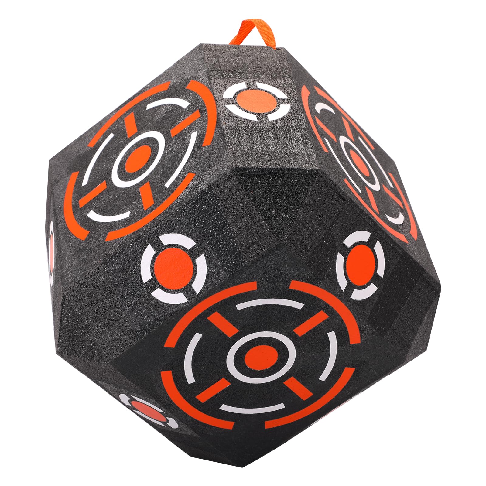 LWANO multi-sided archery target block exterior surface for rugged outdoor practice.