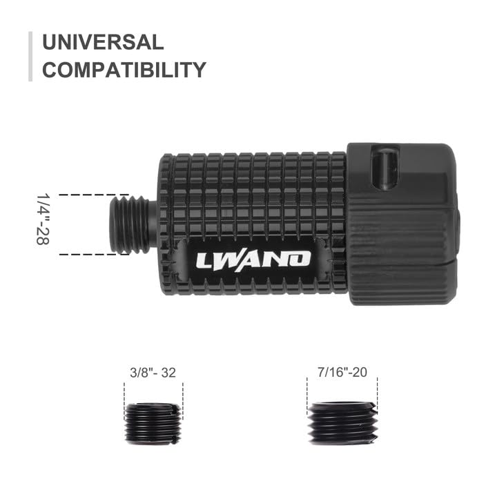 LWANO Sight Light brightness dials focus demonstrates three levels for adaptable hunting at dawn or dusk.
