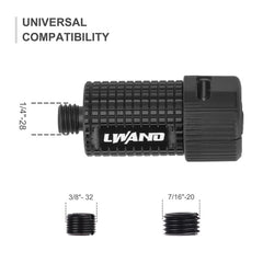 LWANO Sight Light brightness dials focus demonstrates three levels for adaptable hunting at dawn or dusk.