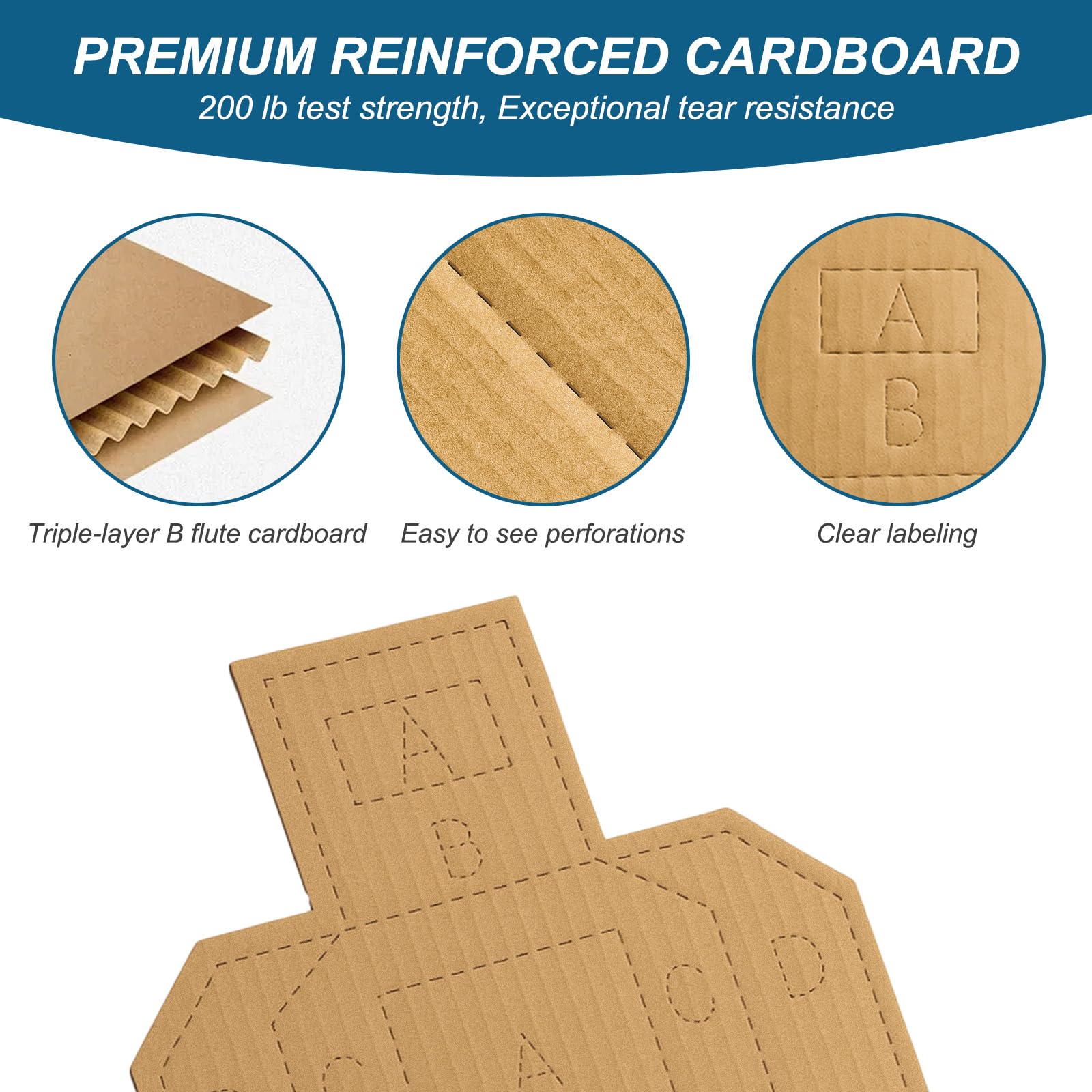 LXVOOEE triple-layer cardboard targets show tear resistance for reuse