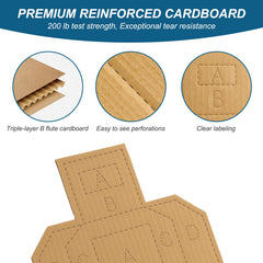 LXVOOEE triple-layer cardboard targets show tear resistance for reuse
