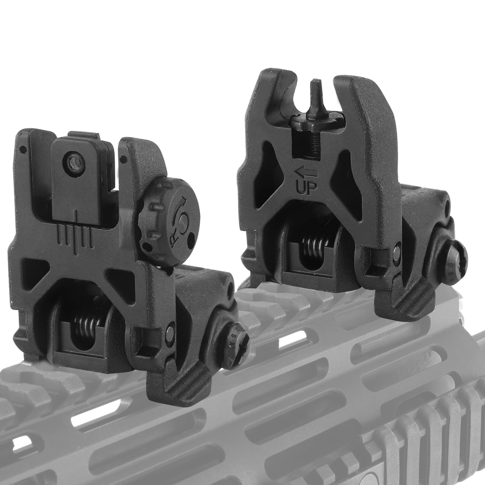 LXYYM flip-up sight in use demonstrates quick aiming and reliability