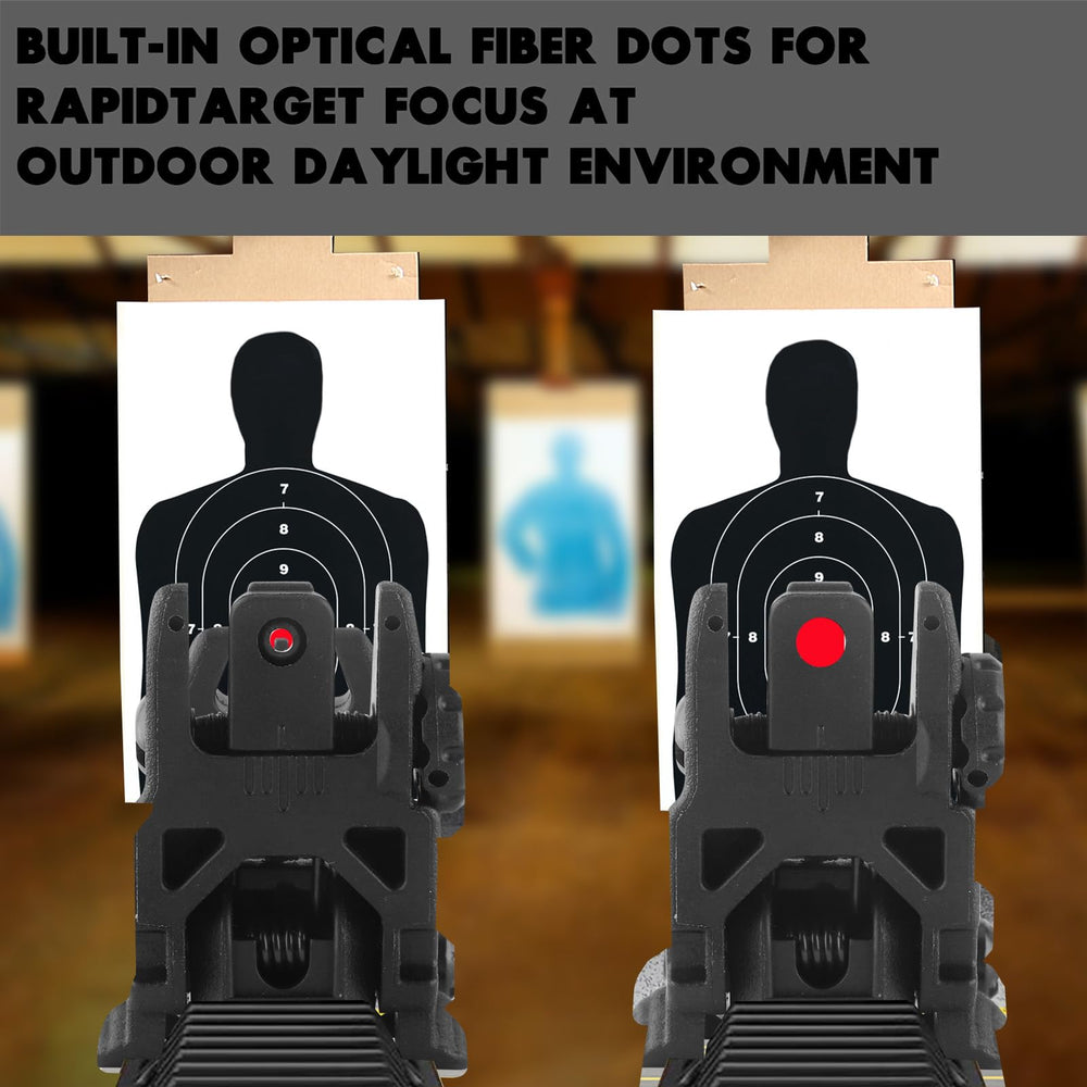 LXYYM flip-up sight safe locking maintains upright position under impact