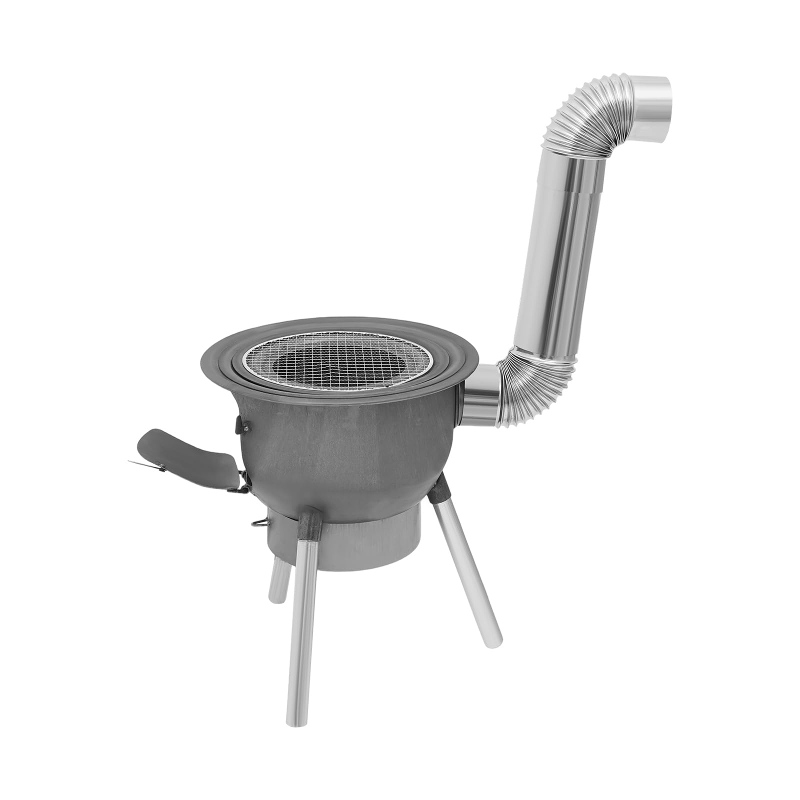 LyeXD ash box keeps the cooking area clean during grilling sessions.