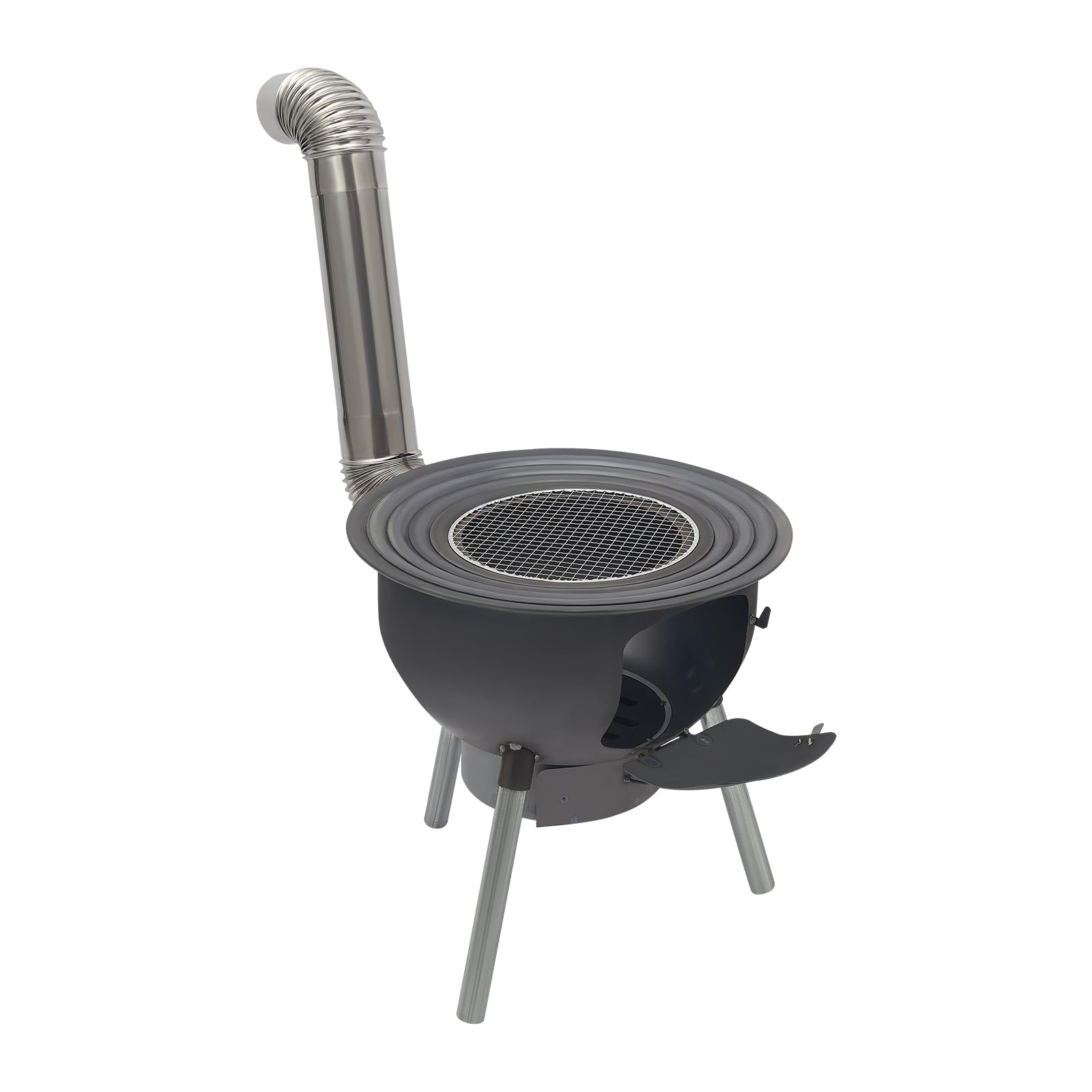 LyeXD large-diameter cooking area accommodates meals for 6 to 10 people outdoors.