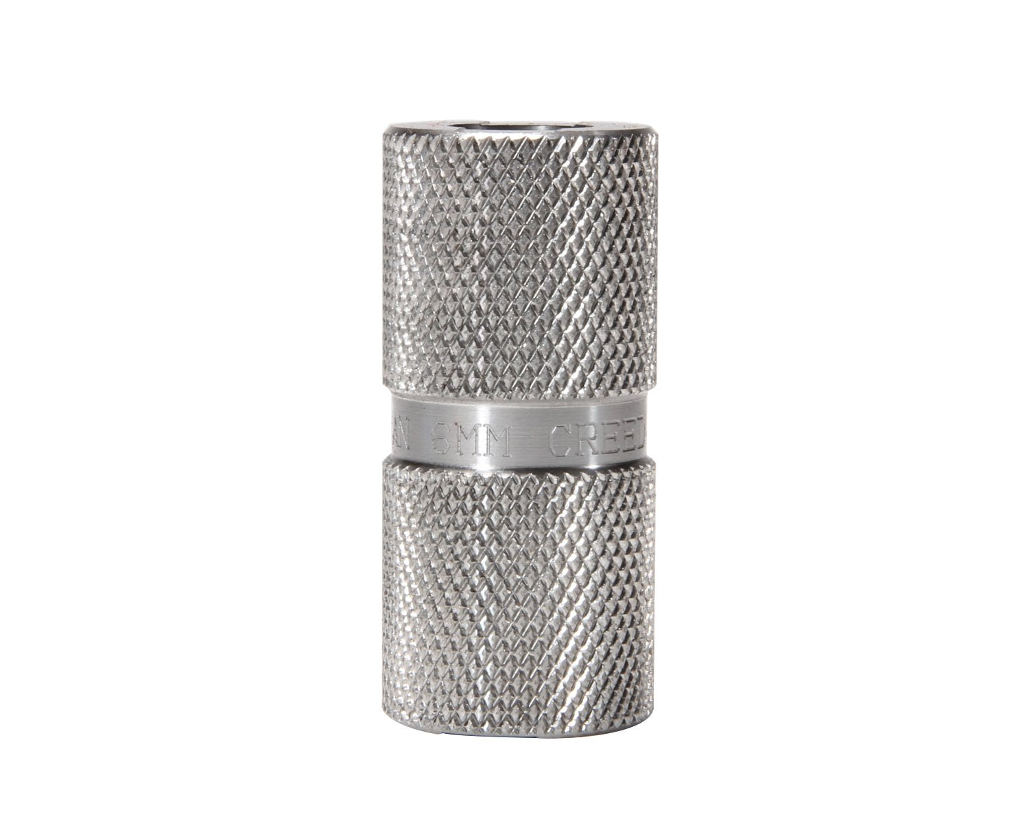 Lyman 6mm Creedmoor inspection-ready gauge at workspace for quality checks.