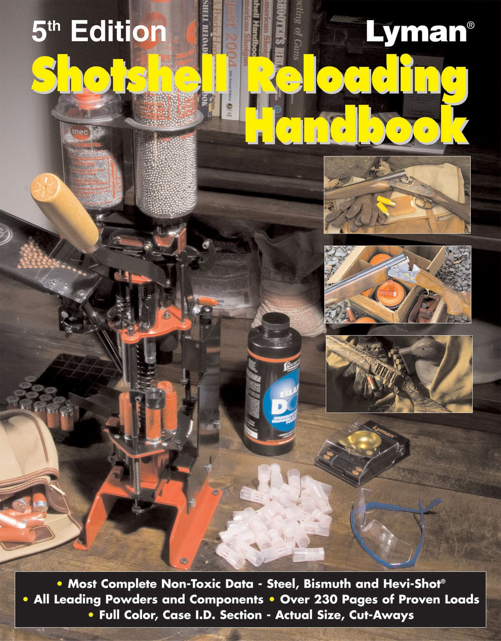 Lyman 9827111 Shotshell Handbook 5th Edition cover for quick reload planning and reference
