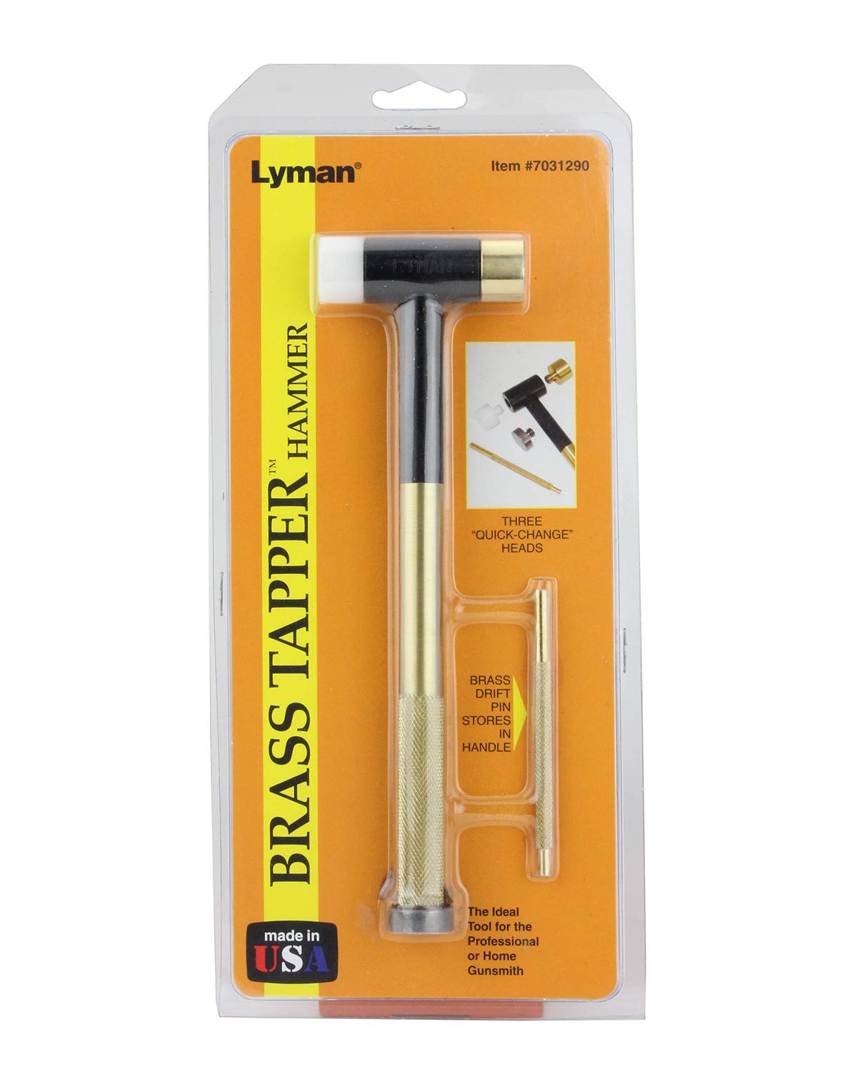 Lyman Brass Tapper Hammer, Black, front view