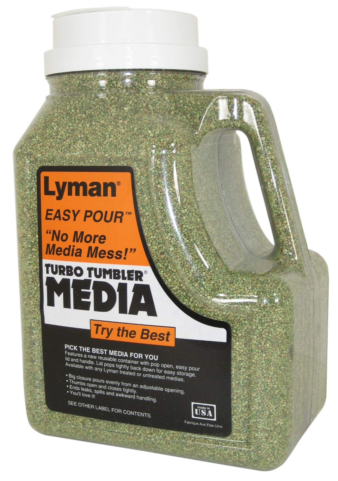 Lyman Corncob Plus media for brass cleaning helps remove tarnish and polish.