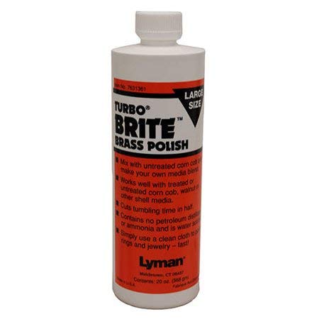 Lyman Turbo Brite brass polish bottle with label (20 oz)