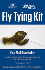 Lymenfishingcompany Crawdaddy fly tying kit for freshwater crayfish patterns; ideal for beginners.