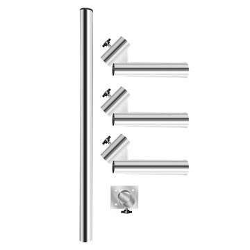 LYNICESHOP includes 3 side rods, long rod, and rod seat