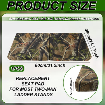 Lyreh two-man seat cushion extended for comfortable hunting seating.