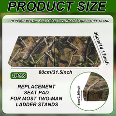 Lyreh two-man seat cushion extended for comfortable hunting seating.