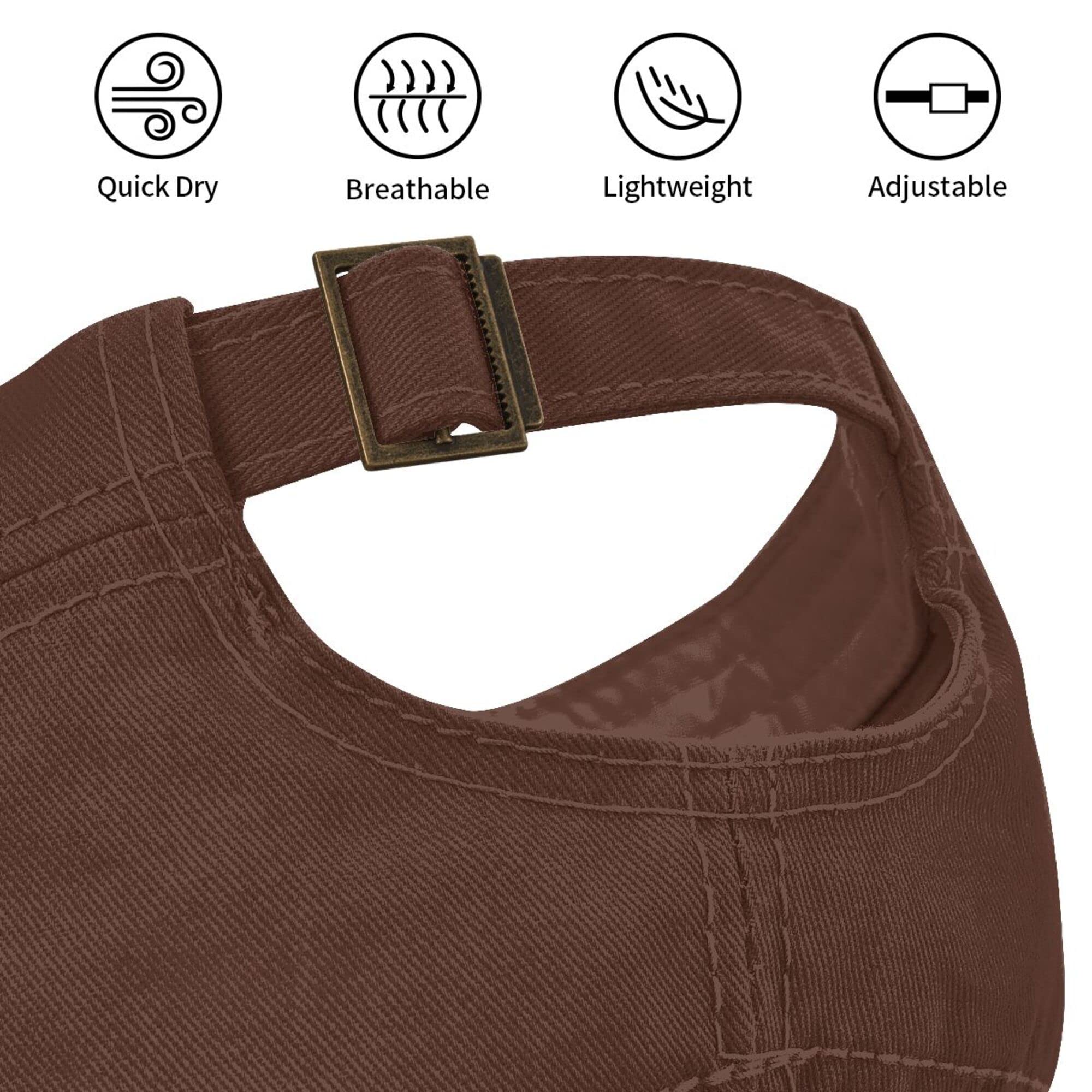 Lzihkst adjustable 56-59cm cap back view secure fit