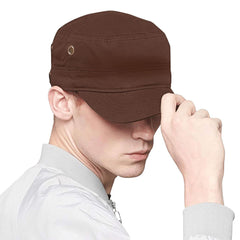 Lzihkst army cap outdoor hiking sun hat side view for coverage