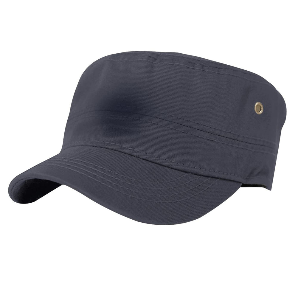 Lzihkst navy military cap outdoors for hiking and sun protection.