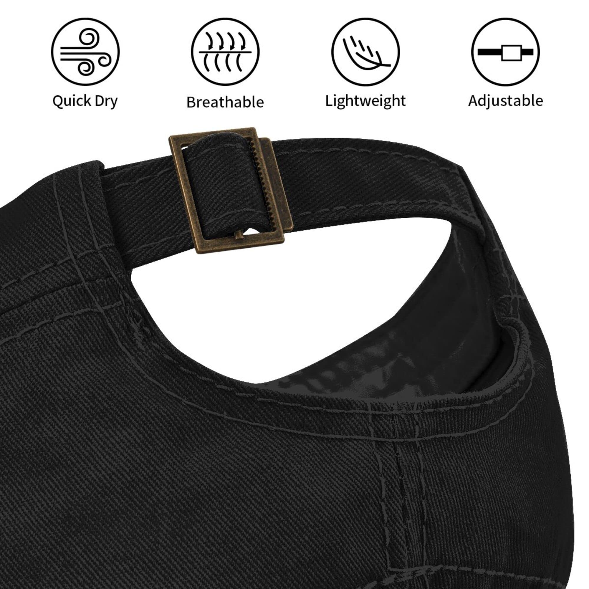 Lzihkst Trendy Black Cadet Cap cotton texture highlights soft, breathable fabric.