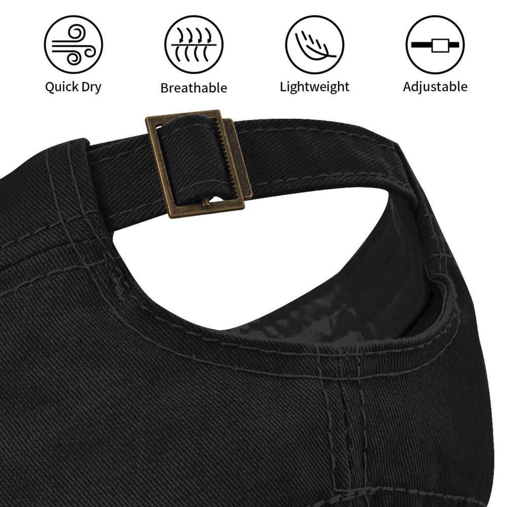 Lzihkst Trendy Black Cadet Cap cotton texture highlights soft, breathable fabric.