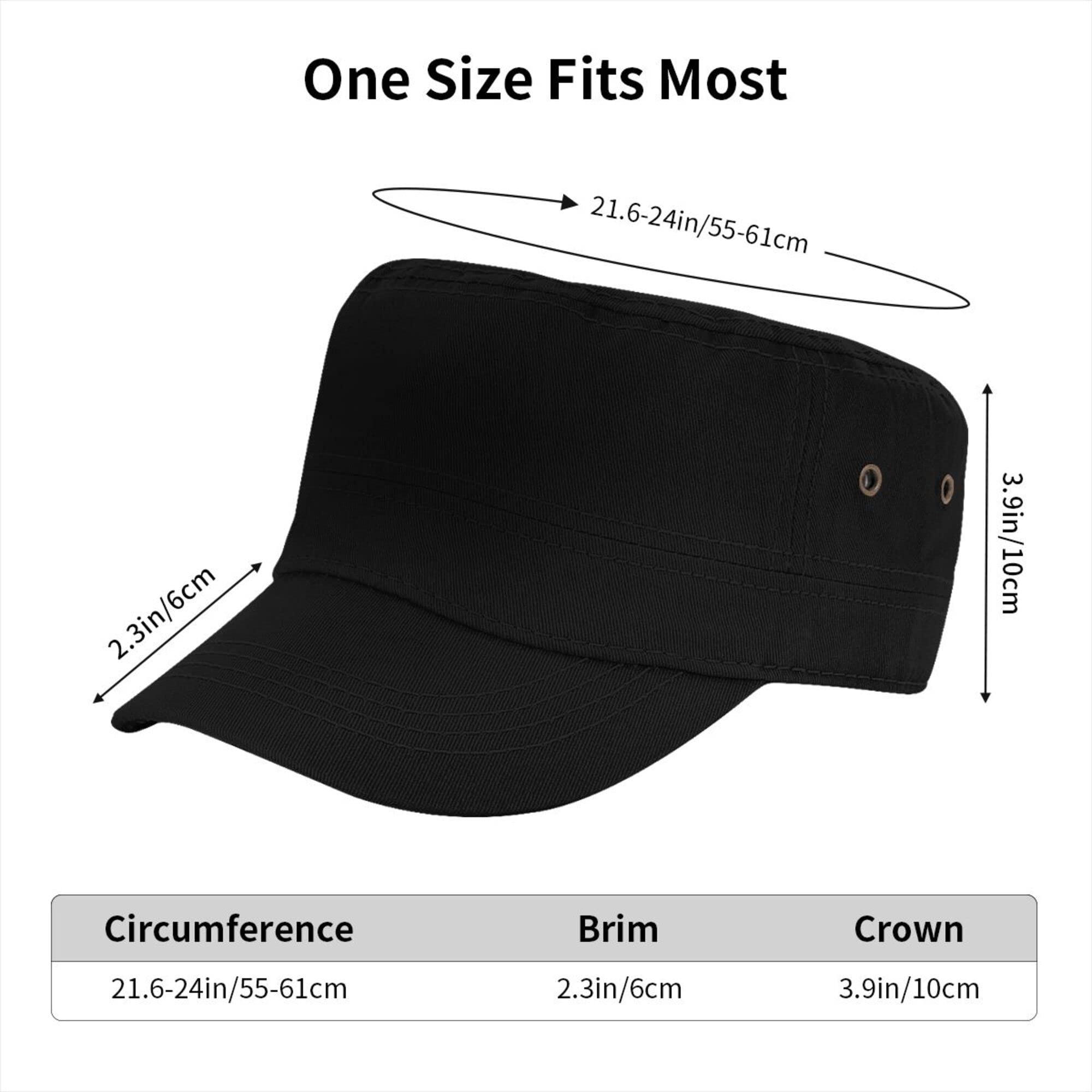 Lzihkst Trendy Black Cadet Cap visor detail with a semi-curved brim for shade.