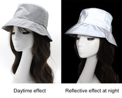 LZLRUN hat back view shows reflective accents for low-light attention.