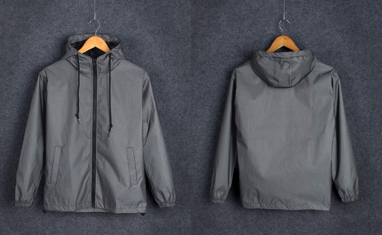 LZLRUN reflective jacket side pockets offer practical storage on the go