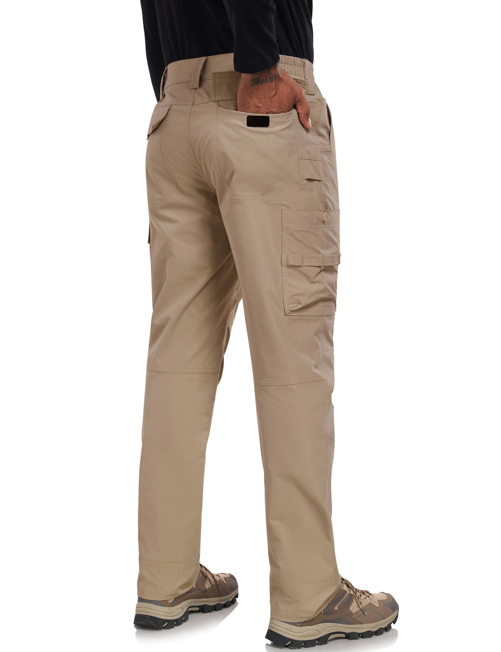 LZZIDOU 7-pocket front view highlighting organized cargo for tools and devices