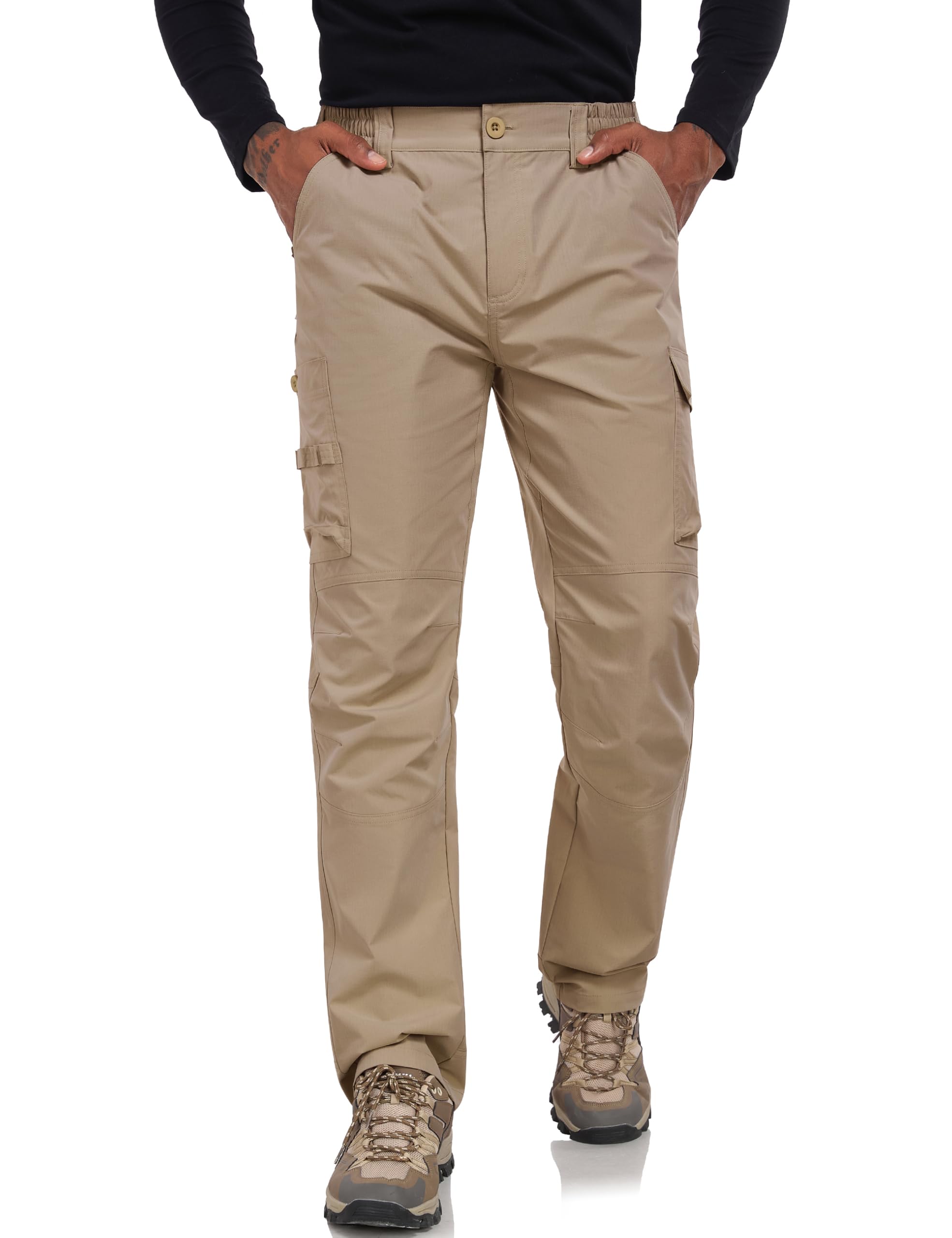 LZZIDOU side elastic waistband provides adjustable comfort for all-day wear