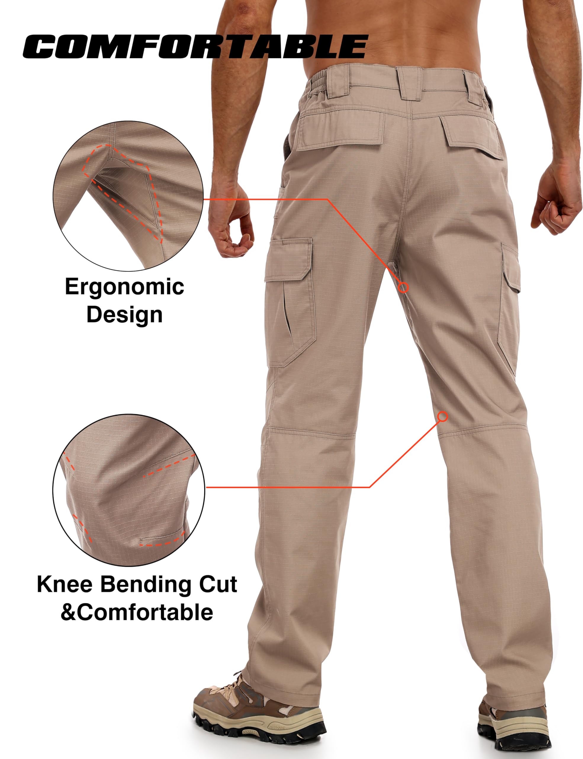 Lzzidou pants rugged outdoor use-case suited for hiking, camping, and field work.