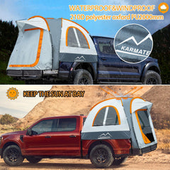 M KARMATER pickup tent easy-assembly with color-coded poles for quick setup