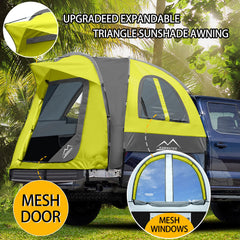M KARMATER pickup truck tent privacy design with three windows and shading