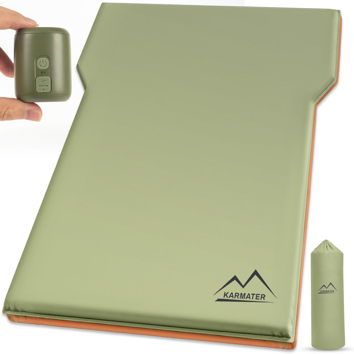 M KARMATER SUV air mattress with pump for quick, comfortable setup.