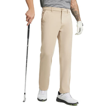 M MAELREG men's golf pants with brushed-insulated finish for warm winter comfort on the course.