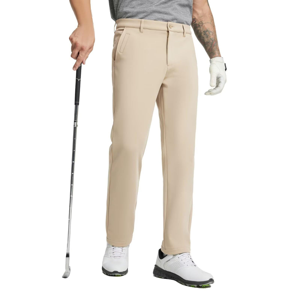 M MAELREG men's golf pants with brushed-insulated finish for warm winter comfort on the course.