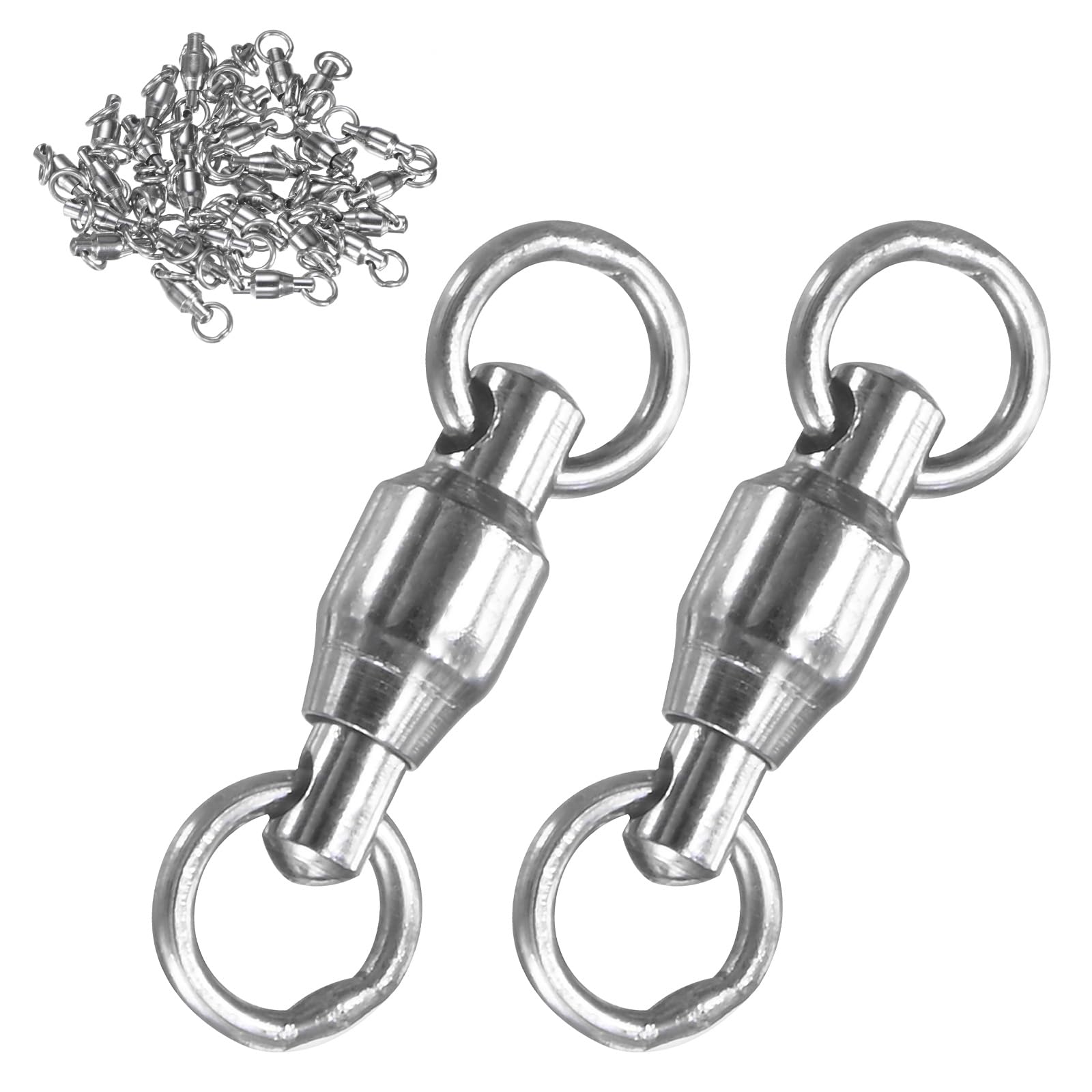 M METERXITY 30-pack ball bearing swivels for versatile fishing setups