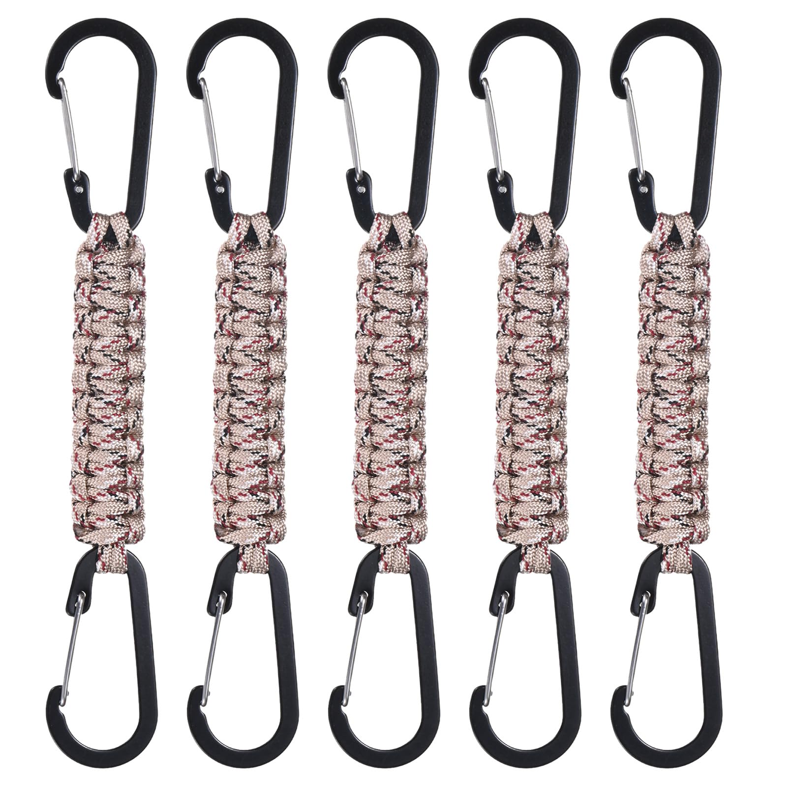 M METERXITY paracord keychain in desert camouflage for quick access to keys