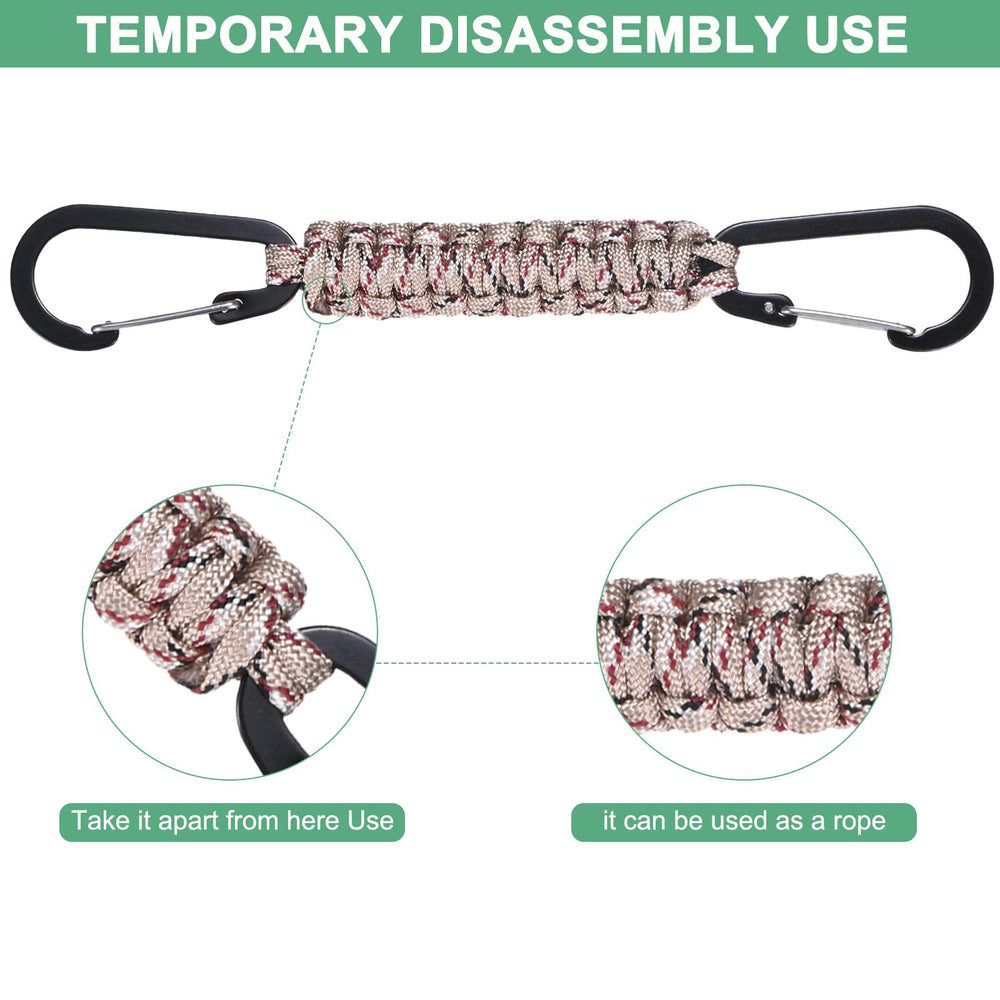 M METERXITY desert camouflage paracord lanyard with durable clip