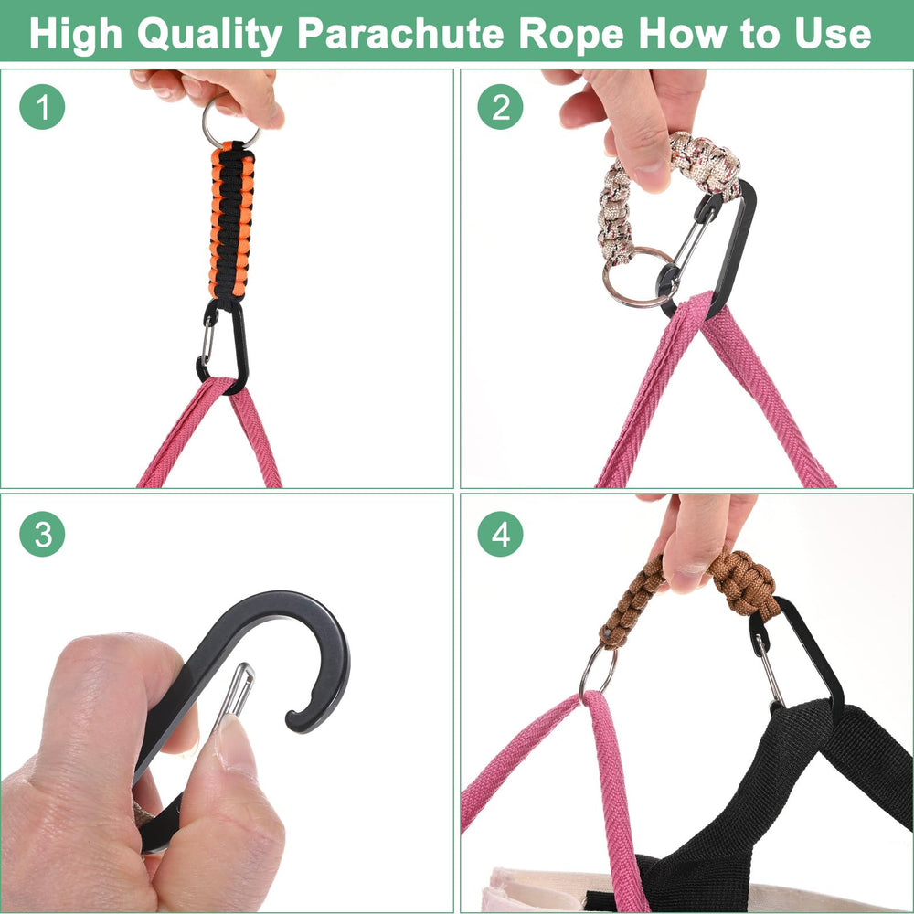 M METERXITY paracord lanyard length 6-7 inch for bags and straps.