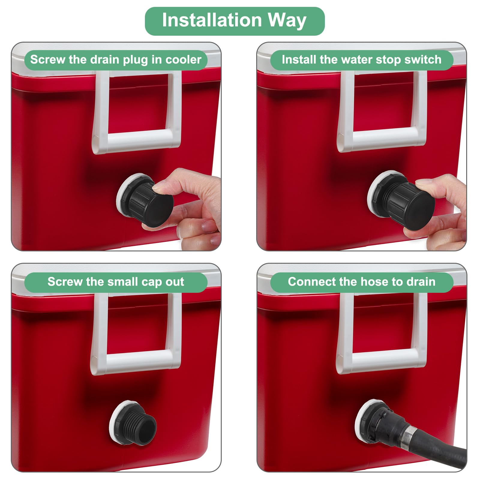 M METERXITY silicone gasket seal ensures tight fit to prevent leaks.